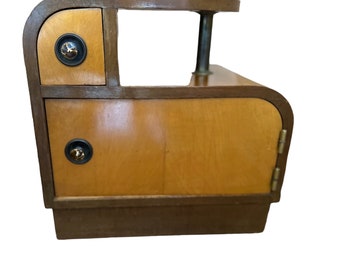 Pair of 1930s Art Deco Halabala Style Bedside Tables