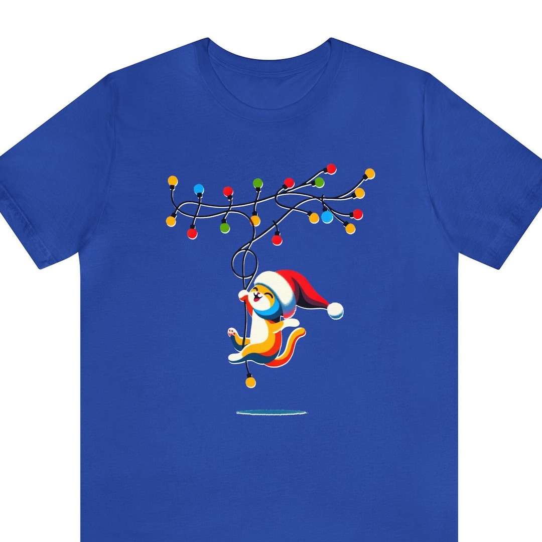 Christmas Cat christmas T Shirt Nativity New Year Holiday Etsy