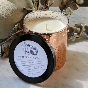 Fall Candle | Pumpkin Candle | Autumn Candle | Soy Wax Candle | Hand-Poured | Scented Candle | 8.5 oz Candle