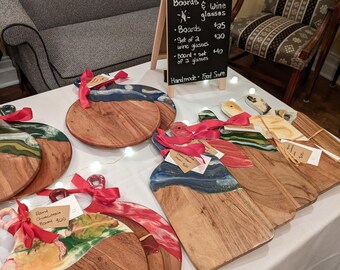 IN PERSON ONLY | Custom Resin Charcuterie Board | Marbled Serving Platter