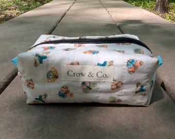 Mini Travel Bags - Nature Inspired Cosmetic Organizers - Moths to a Flame