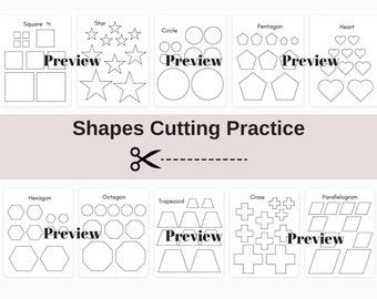 Shapes Cutting Practice