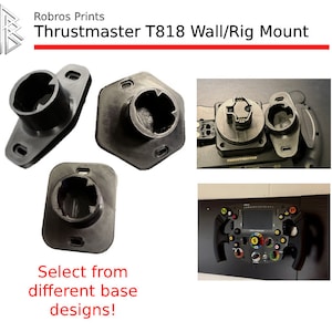 Montaje en pared o en plataforma para volante de simulación Thrustmaster T818