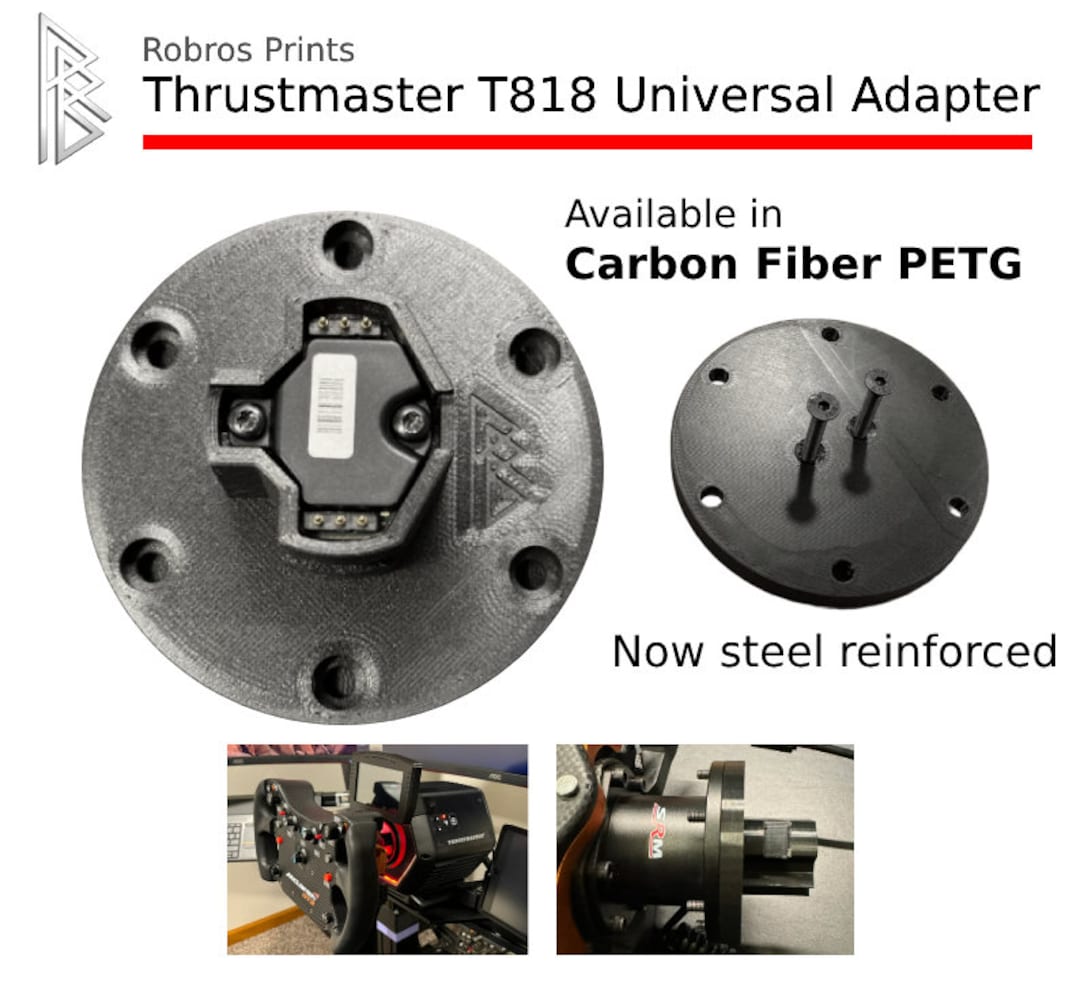 K*G様 Thrustmaster T818/T598 クイックリリースアダプタ Thrustmaster T818 Adapter for Universal Hubs - Etsy