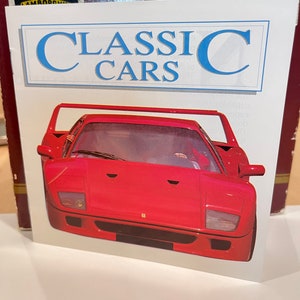 Brochure d'informations sur la série de cartes de collection pour voitures classiques