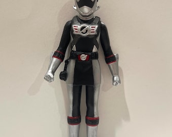 2008 Engine Sentai Go-onger Power Rangers RPM Vinyl Figure Go-no Silver Miu Suto part of the Sentai Hero Series 07  Rare Collection Sz. 5.3”