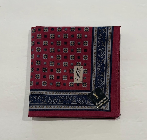Red Laurent Pocket Square Red Laurent Pocket Square