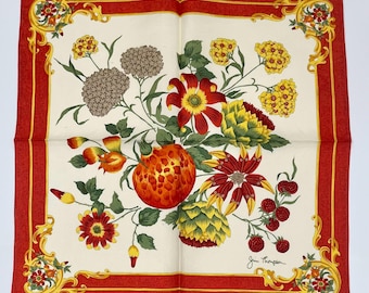 Zakdoek Vintage JIM THOMSON-servet Silk Art Floral Pochet 15-inch servetten