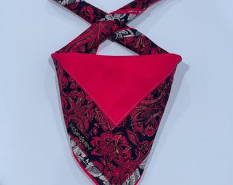 Pañuelo mini YSL vintage de los años 90, diseño de cachemira rosa de algodón de 47 cm, bandana de Yves Saint Laurent, pañuelo de Yves Saint Laurent para regalo.