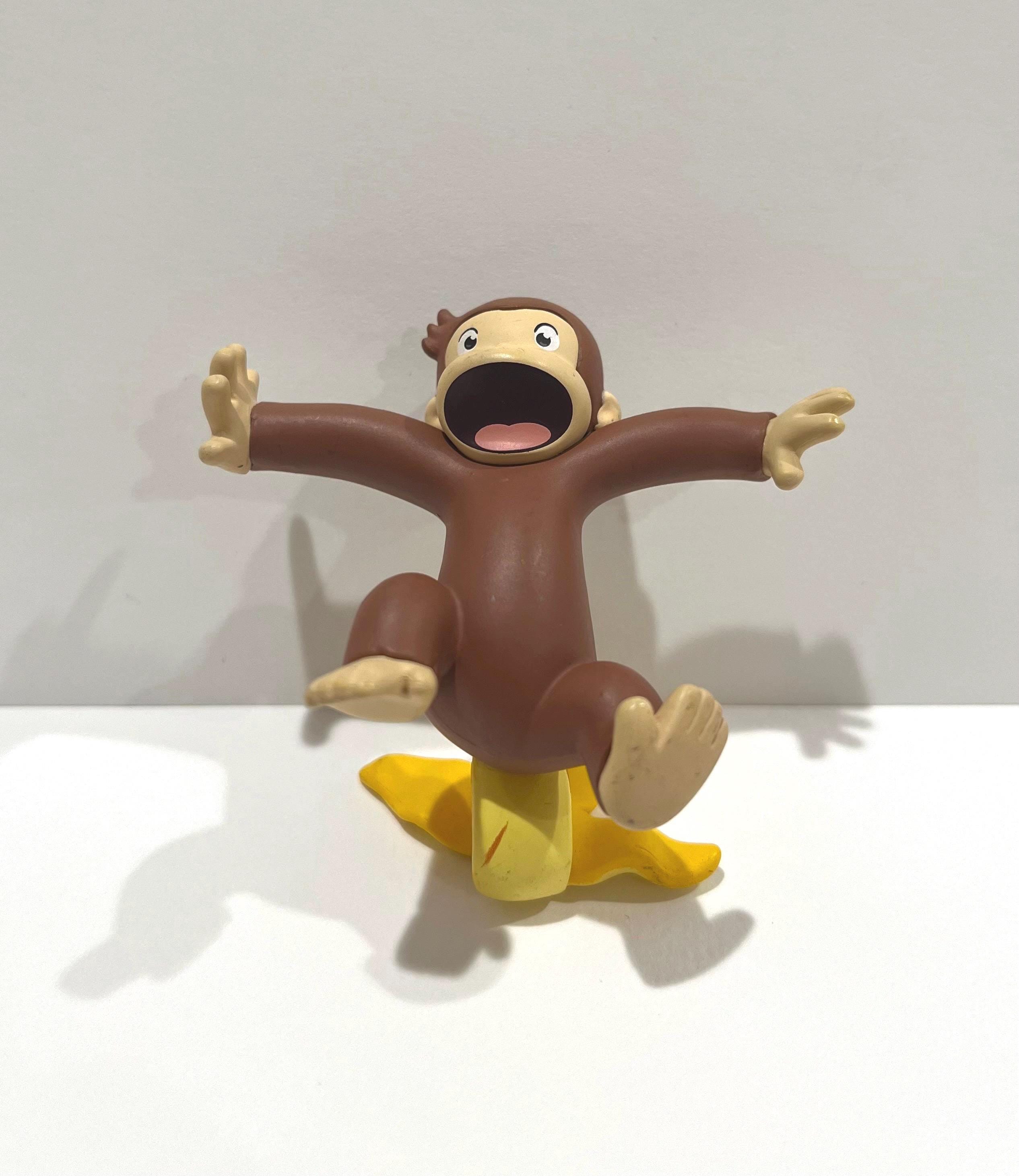 Curious George Monkey Banana Toy Collectible Japantoy,curious