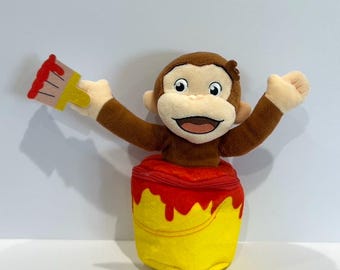 ヴィンテージ おさるのジョージ 9インチ ぬいぐるみ モンキー - Etsy 日本
