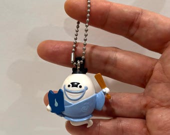 Whisper Yokai Watch Clear Mascot Figure Keychain Bandai Yo-kai Watch Anime Game Japanese Keyring Anime doll Collection doll 1.5”