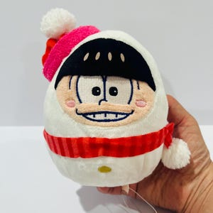 Osomatsu san Todomatsu Snowman Plush 6&quot; Stuffed TAG Toy Doll Japan