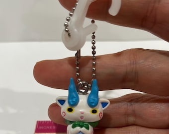 Komasan Funwari Plush Yo-kai Bandai Youkai Yokai Watch Gashapon Mini Figure Keychain Komasan collection Anime Keyring Japan doll 1.5”