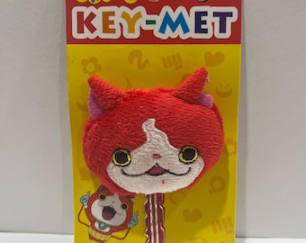 Yokai Watch Gashapon Yo-Kai Watch Key-met plush keychain featuring Komasan Jibanyan collection Anime Yokai Watch Keyring Keyholder Japan