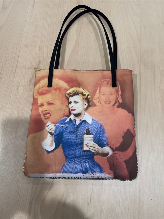 Vintage I Love Lucy Double Handle Tote Bag 9.75”x… - image 10