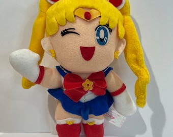 SAILOR MOON DOLL Anime Vintage 1993 Banpresto WinkingStuffed Plush Toy 7”