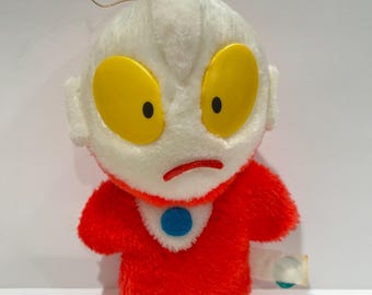 1992 Japan Robot Banpresto Ultraman Plush Anime Videogame Ufo Catcher Tv Doll 6”