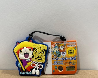 Bandai Youkai Yokai Watch Yokai Watch Komajiro Bandai goma Yokai Watch Jibanyan goma Ibaraki llavero Colección de llaveros Anime