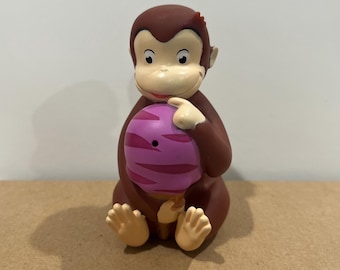 Curious George Toy Action Figure 3” Brown Monkey Curious George 2018 Universal studio Japan Rare collectibles