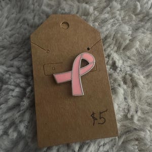 Breast Cancer Ribbon Pin