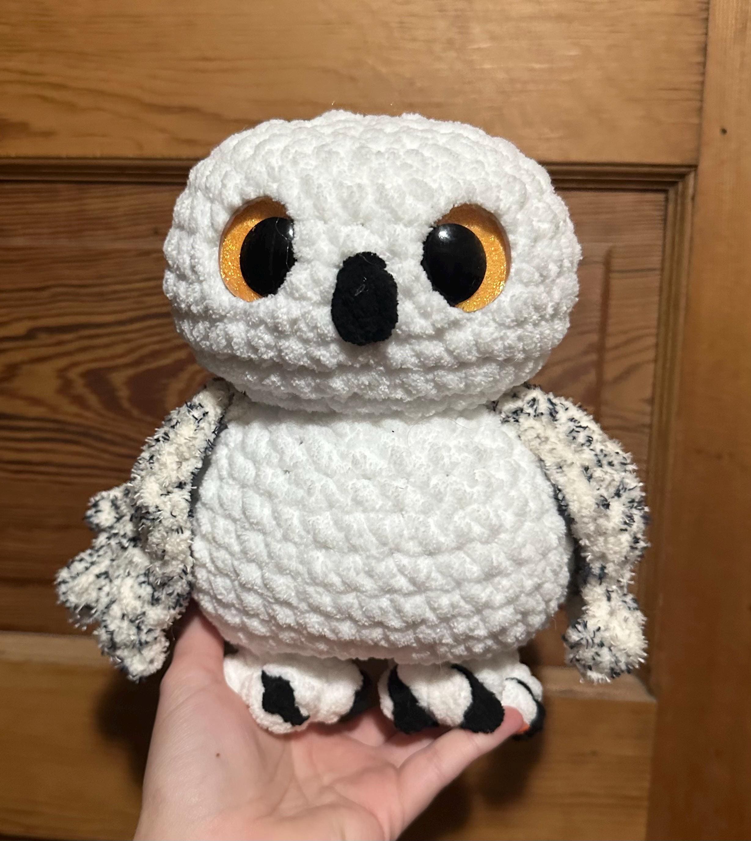 Hedwig Owl Crochet Plushie | Owl Crochet | Owl stuffed animal | Hedwig Crochet | Baby Shower Gift | 
