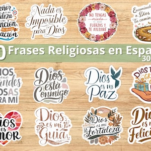 20 Frases Religiosas Español SVG, Frases Biblicas PNG, Dios es Amor, Fortaleza SVG, Frases cristianas svg, Encomienda a Dios svg, Dios png