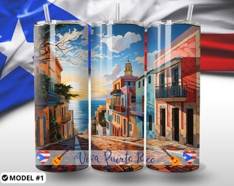 Puerto Rico, Puerto Rico Tumbler, Puerto Rico Flag, Puerto Rico PNG, 20oz Tumbler Wrap, Boricua, Puerto Rican Tumbler, Sublimation