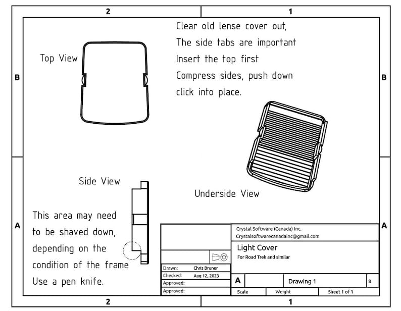 RoadTrek & Airstream Porch Light Cover image 6