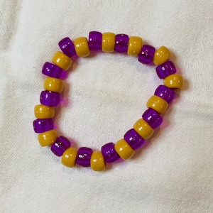 Pony bead bracelet peanut butter and jelly