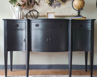 Beautiful Upcycled Black Buffet Sideboard**SOLD*See my other listing for custom options