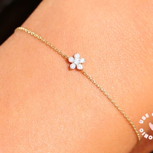 Flower Girl Bracelet, Proposal Bracelet Minimalist Dainty Bracelet, Bridesmaid Bracelet, Wedding Bracelet, Will You Be My Flower Girl Gifts
