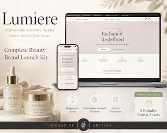 Luxury Beauty Shopify Theme – Skincare & Cosmetics Store Template