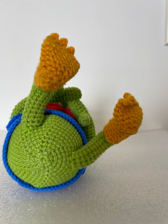 Pepe the Frog Plush Toy - Handmade, Soft, and Cuddly Wool Toy for