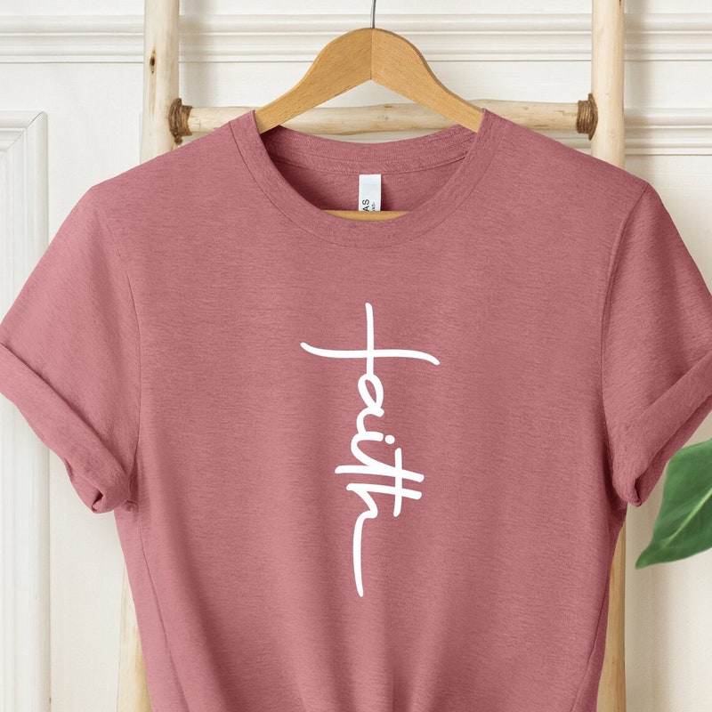 Faith Vertical Text Graphic Tee