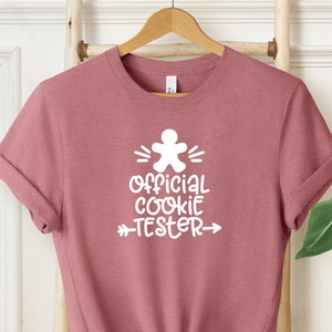Official Cookie Tester Shirt, Cute Christmas Shirt, Christmas Bake Tester Shirts, Family Christmas Tee, Christmas Shirt for Kids