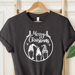 Merry Christmas Gnomes T-Shirt, Gnome Shirt, Santa Gnome Tshirt, Christmas T-shirt, Christmas Family Shirt, Christmas Gift, Holiday Gift