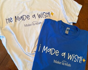 Make-A-Wish Family Shirt, Wish Kid Shirt, 100% Cotton Tee