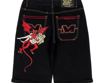 Demon Denim shorts new custom top shorts cloth