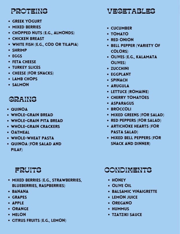 Mediterranean Diet Printable Meal Planner &amp; Customizable - Etsy