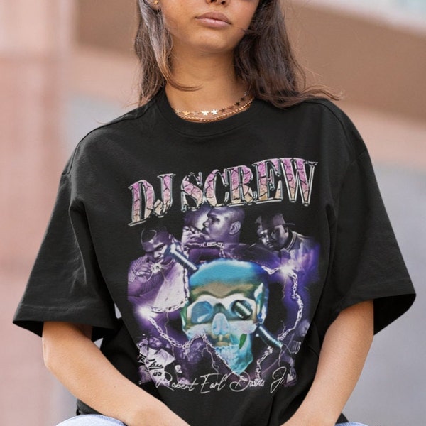 DJ Screw Hiphop TShirt | DJ Screw Sweatshirt Vintage | DJ Screw RnB Rapper | Dj Screw American Rapper Shirt