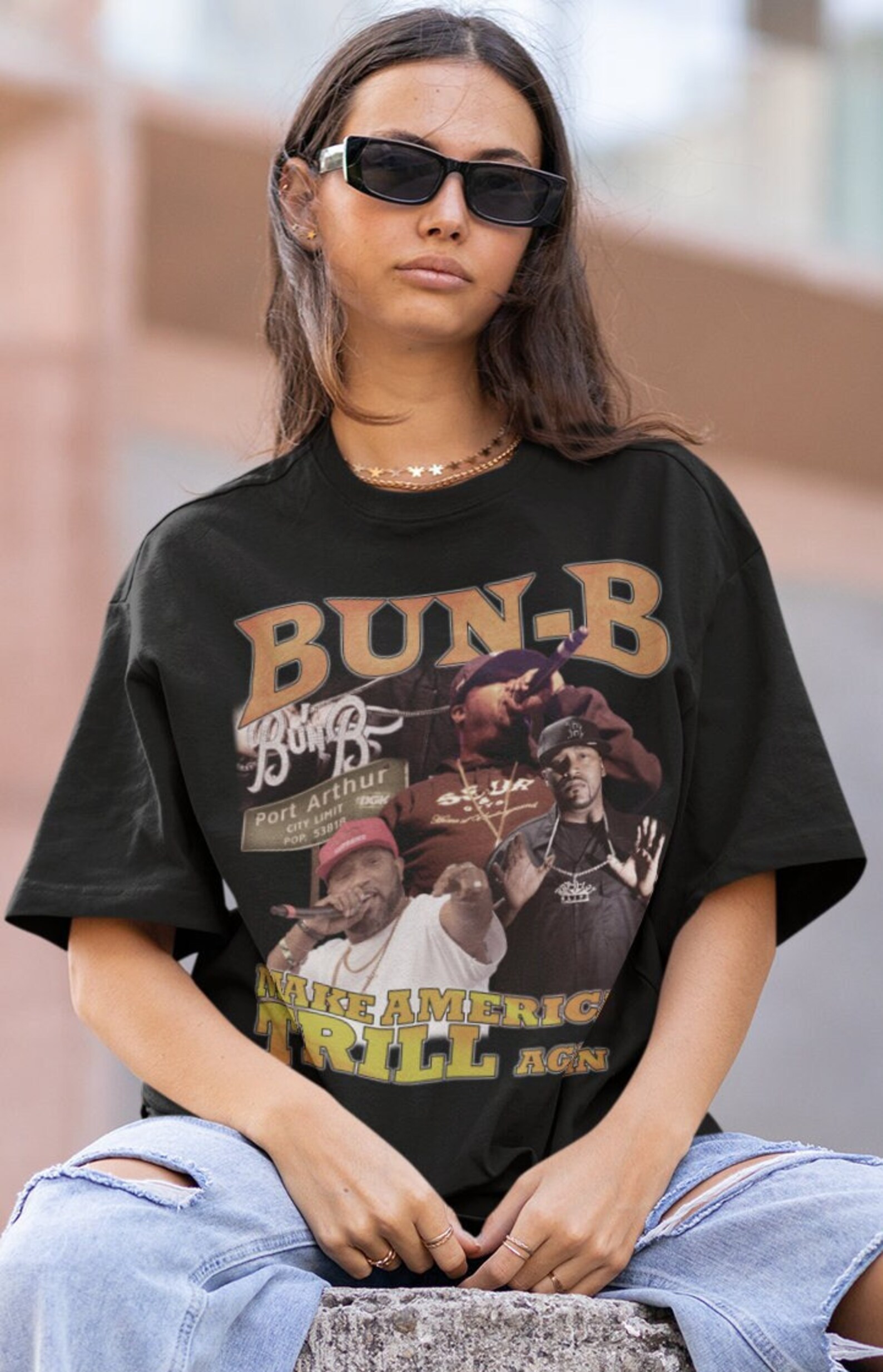 Bun B Hiphop Tshirt Bun B Sweatshirt Vintage Bun B Rnb Rapper Bun B