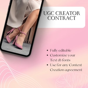 UGC Creator Contract (template) UGC Contract, User Generated Content, Influencer Contract Template