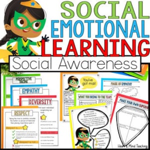 Social Emotional Learning Curriculum for kids, Therapy Worksheets, Calming Corner, Coping Skills, Emotional Regulation Social Awareness