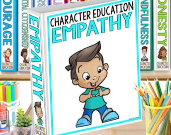 Empathy - Character Education for Kids Printable and Digital Worksheets, Teaching Empathy  Homeschool Therapist Counselor Activities