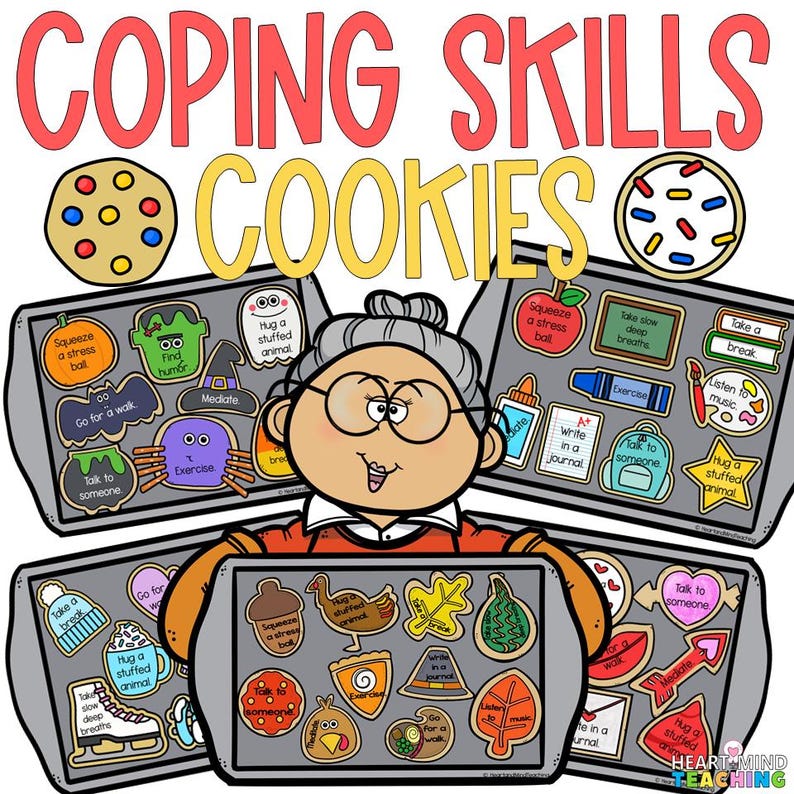 Coping Skills Cookies Printable | Calm Down Strategies for Kids ...