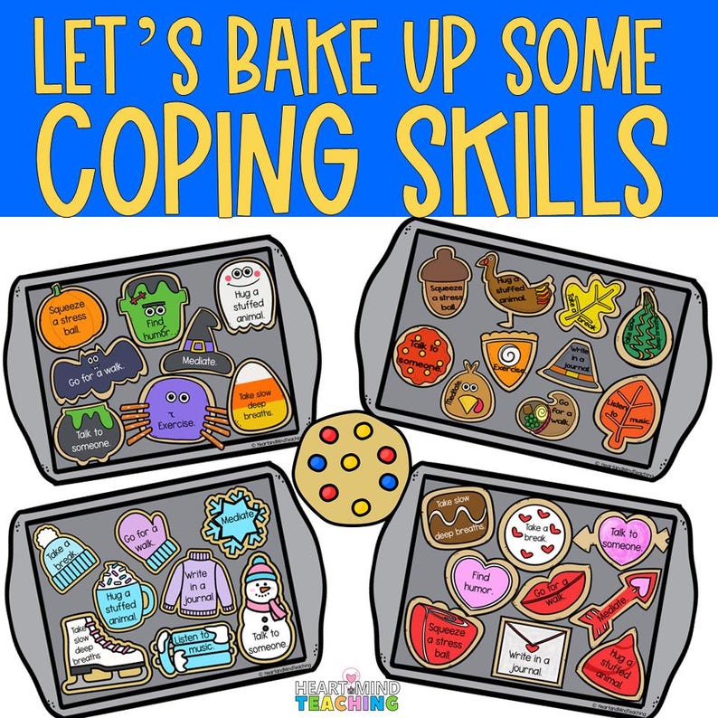 Coping Skills Cookies Printable | Calm Down Strategies for Kids ...