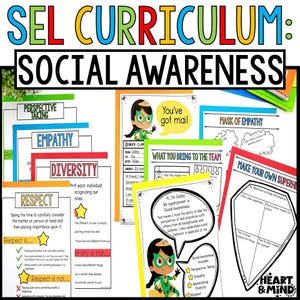 Social Emotional Learning Curriculum, Social Awareness Activities (Digital Download)