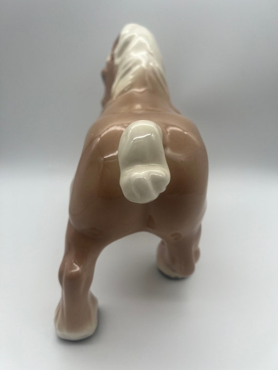 大きなヴィンテージ陶器の美しい馬の置物（手作り） - Etsy 日本