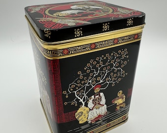 Boite Asiatique Métal et Porcelaine 2